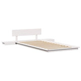 Bed Frame White 90 x 200 cm Wood 872417