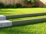 Garden Cover Profile 10 pcs 100 x 10 x 15 cm Steel Olive Green 8012913