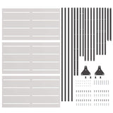 Privacy Screen Grey 100 x 50 x 180 cm Steel 868567