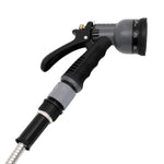 Garden Hose with Spray Nozzle Silver 0.6" 22.5 m Stainless Steel 154512