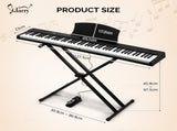 GPPS01-106 88 Key Folding Semi-Weighted Standard Keyboards Digital 62704232