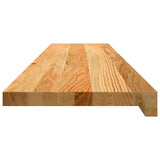 Stair Treads 4 pcs Light Brown 110x30x2 cm Solid Wood Oak 3282963