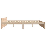 Bed Frame without Mattress Solid Wood 180x200 cm Super King Super King Size 815059