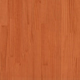 Bed Frame without Mattress Wax Brown 100x200 cm Solid Wood Pine 844807