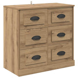 Sideboards with Drawer 2 pcs Artisan Oak 70 x 35.5 x 67.5 cm 3402666
