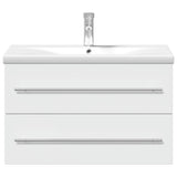 Bathroom Sink Cabinet with Built-in Basin White 3278776