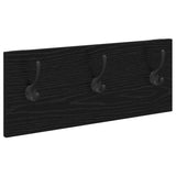 Hallway Furniture Set 4 pcs Black Oak Engineered Wood 871529