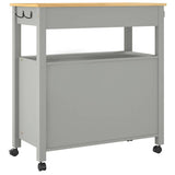 Kitchen Trolley MONZA 84x40x88.5 cm Solid Wood Pine 376107