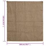 Jute Sacks 30 pcs 100x110 cm 100% Jute 340 gsm 155810