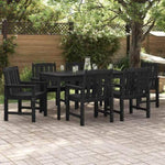 Garden Dining Chair 6 pcs Black 65.5 x 55.5 x 88cm Plastic 3335799