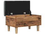 Storage Bench with Cushion Oak Wood 62 x 42 x 46 cm 8017733