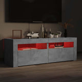 TV Cabinet with LED Lights Concrete Grey 120x35x40 cm 804359