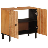 2 Piece Bathroom Cabinet Set Solid Wood Acacia 3206297