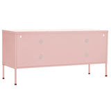 TV Cabinet Pink 105x35x50 cm Steel 336238