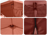 Pop-up Party Tent 575 x 288 x 245 cm Terracotta Oxford Fabric 42019908