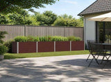 Raised Garden Bed Brown 320 x 40 x 55 cm cold-rolled steel 8006267