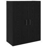 Highboard Black oak 69.5 x 34 x 180 cm Engineered Wood 3394541