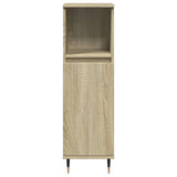 3 Piece Bathroom Furniture Set Sonoma Oak Engineered Wood 3307679