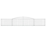 Arched Gabion Basket 400x30x60/80 cm Galvanised Iron 153523