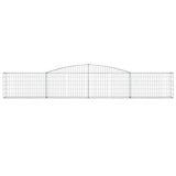Arched Gabion Basket 400x30x60/80 cm Galvanised Iron 153523