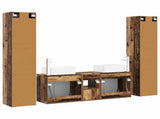 Bathroom Furniture Set 5 pcs Old Wood 33 x 34.5 x 160 cm 3406041