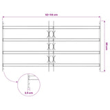 Security Grille for Windows with 4 Crossbars 63-114 cm 42031298