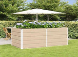 Planter Ivory 160 x 80 x 75 cm Steel 42018089