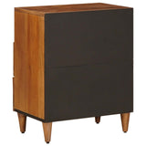 Bedside Cabinet Brown 50 x 33 x 62 cm Solid Mango Wood 4018234