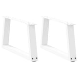 Coffee Table Legs V-Shape 2 pcs White 70x cm Steel 4012537
