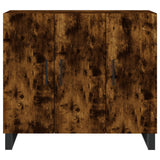 Sideboard Smoked Oak 90x34x80 cm Engineered Wood 828137