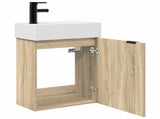 Bathroom Vanity Unit with Tap Sonoma Oak 45.5 x 22.5 x 84 cm 889427