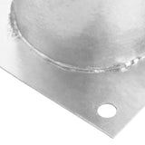 Round Ground Anchor 4 pcs Silver 15 x 15 x 15 cm Metal 42030122