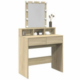 Dressing Table with LED Sonoma Oak 80x41x144.5 cm 848180