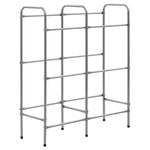 Storage Shelf for 6 Crates Silver 96x33x116 cm Steel 285213