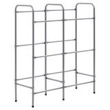 Storage Shelf for 6 Crates Silver 96x33x116 cm Steel 285213