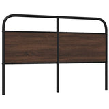 Replace Headboard Brown Oak 160 cm Steel and Engineered Wood 4100342