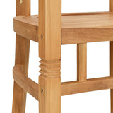 Chair 2 pcs Brown 63 x 58 x 89 cm Solid Teak Wood 42008383