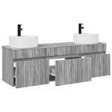 Bathroom Cabinet Set 3 pcs Grey Sonoma 49 x 44.5 x 65 cm 3405753