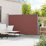 Patio Retractable Side Awning 170x300 cm Brown 48369