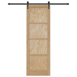 Sliding Door Other ORKDAL Natural and black 78 x 232 cm 3333726