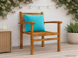4-Piece Back Cushions PUTTEN 4 pcs 100% Polyester Turquoise 945162