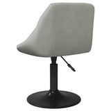 Swivel Dining Chairs 2 pcs Light Grey Velvet 335327
