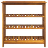 Garden Cabinet Natural 90 x 40 x 90cm Solid Acacia Wood 42001363