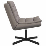 Swivel Chair Taupe 63 x 75 x 76 cm Fabric 42007355