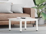 Coffee Table White 50 x 50 x 36 cm Solid Pine Wood 892756