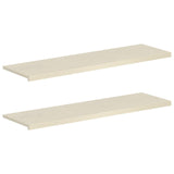 Window Sills 2 pcs White 160 x 40 x 2 cm Solid Oak Wood 42049927