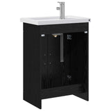 Bathroom Furniture Set Black Oak 61 x 40 x 84.5 cm 3404351