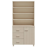 Highboard HAMAR Solid Wood Pine Honey Brown 3100922