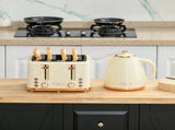 3000W 1.7L Rapid Boil Kettle & 4 Slice Toaster, Kettle and Toaster Set with 7 Browning Controls and T3398P343449