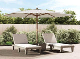 Garden Parasol with Wooden Pole Sand 299x240 cm 363167